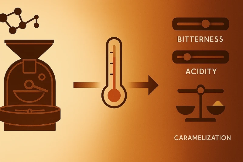 تاثیر دما بر عطر و طعم قهوه